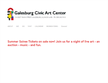 Tablet Screenshot of galesburgarts.org